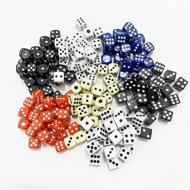 Party Games Gamecube - 50 個 10 ミリメートルアクリルスクエアポイントサイコロパズルゲーム 6 面サイコロ