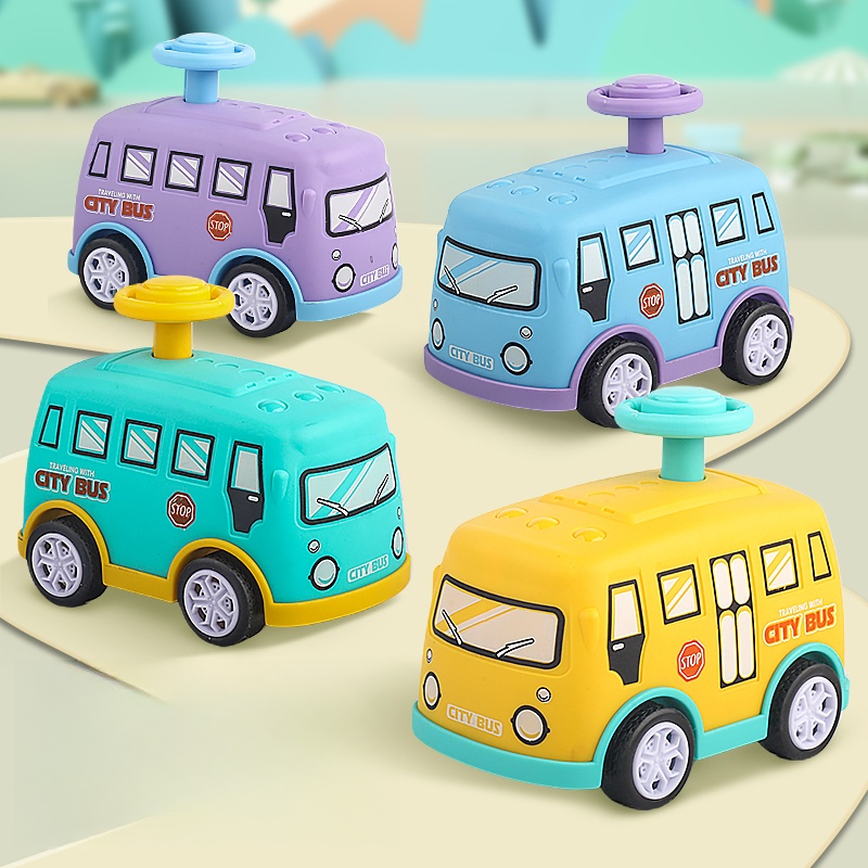 Party Games Bus - リバウンド慣性プレス車飛行機バスタクシー子供用屋内親子インタラクションブルーおもちゃ誕生日ギフト