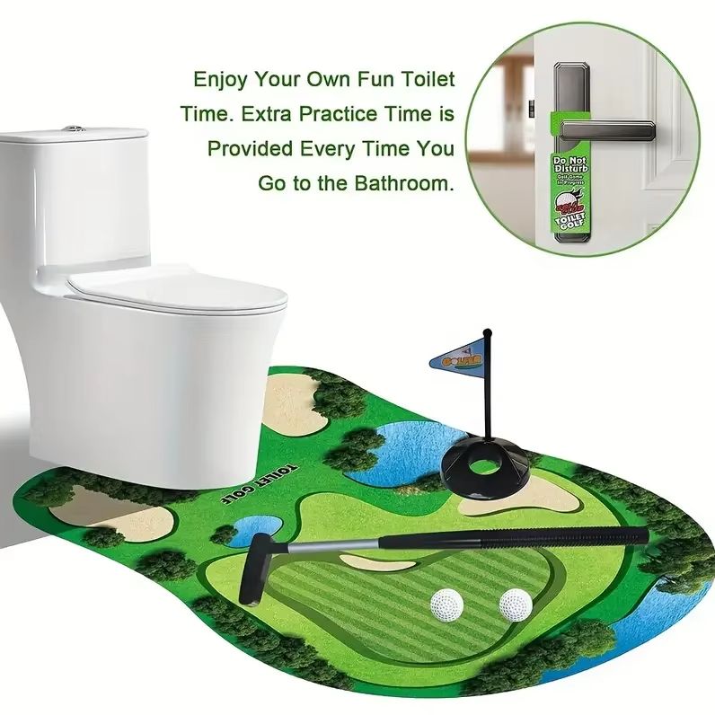 Party Games Golf - ミニトイレゴルフおもちゃセット - 楽しいゴルフトレーニングゲームアクセサリー、エンターテイメントと楽しみのための誕生日パーティーギフトに最適です。