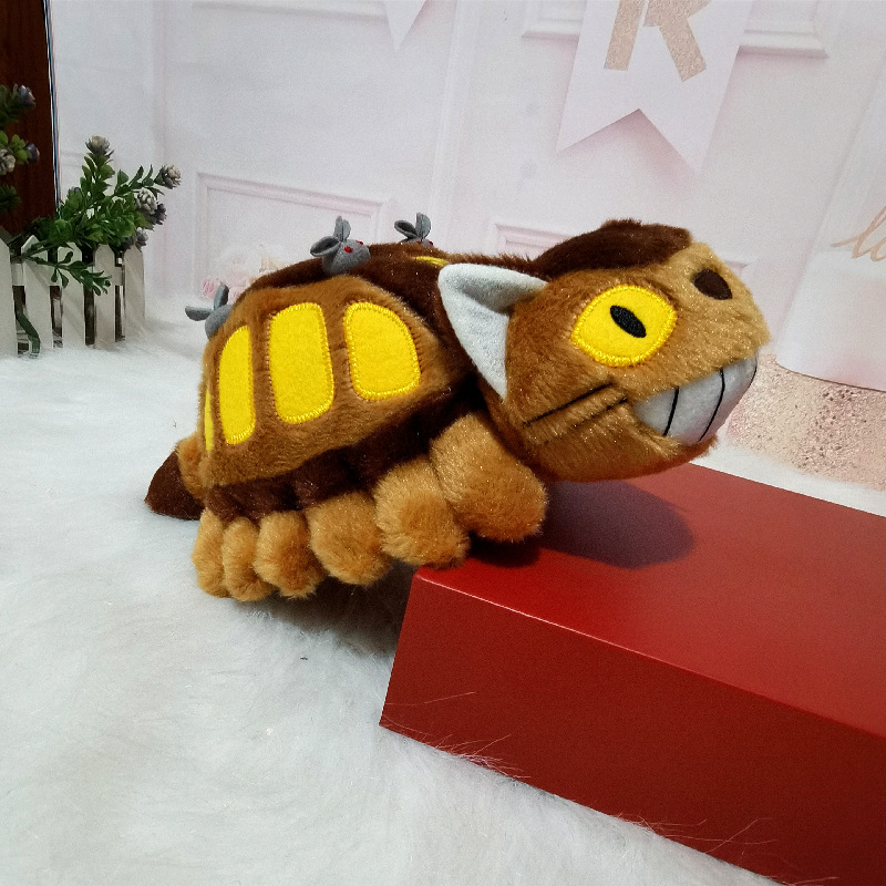 Party Games Bus - 子供のためのトトロアニメ周辺人形,柔らかい動物のぬいぐるみ,バス,クリスマスと誕生日の贈り物,30〜40cm