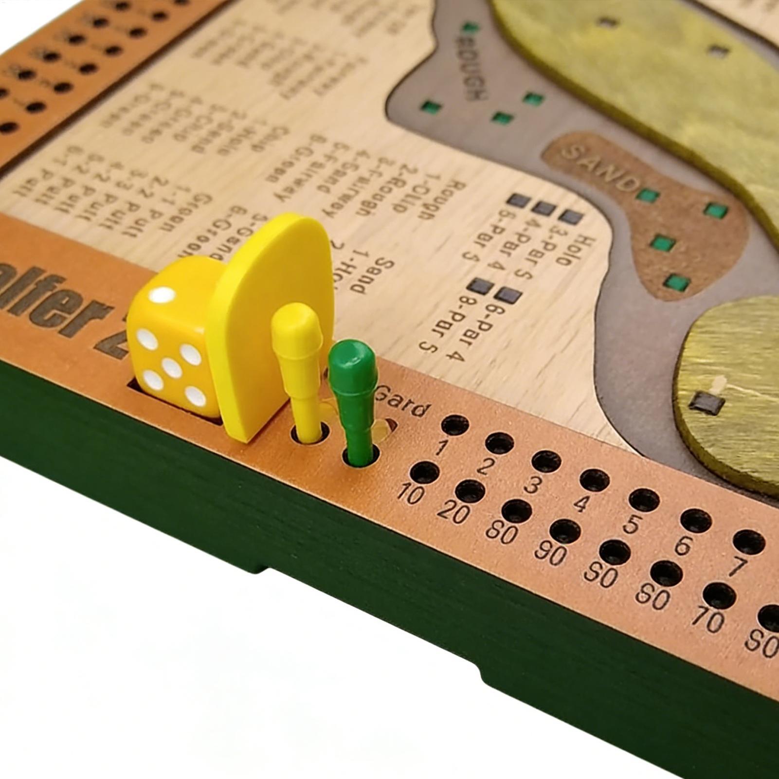 ゴルフダイスゲーム 木製 挑戦的なゴルフおもちゃ パーティー - Party Games Golf のレビューと価格