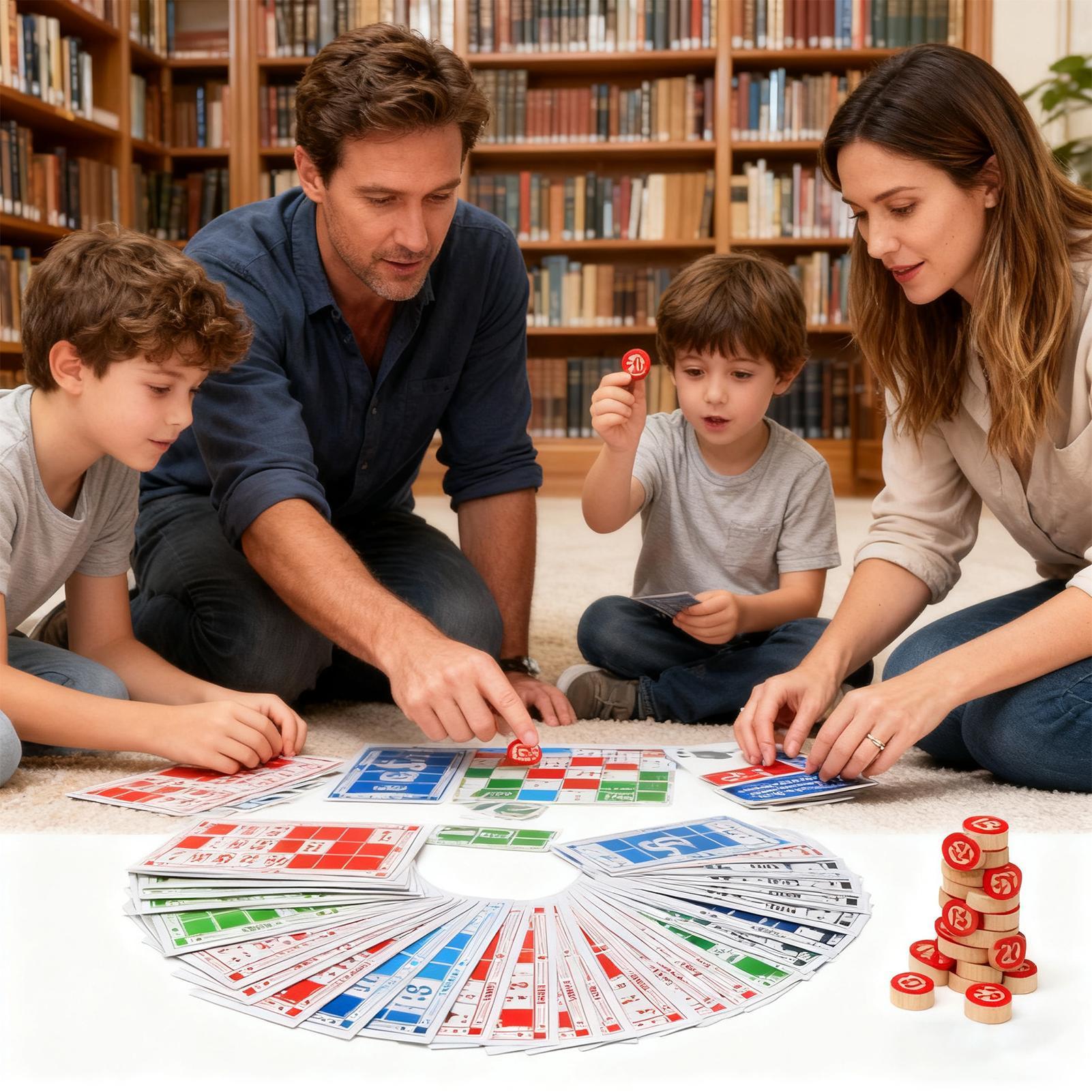 ビンゴセット 面白いヴィンテージ木製おもちゃ 大きな印刷カー - Party Games Large Groups のレビューと価格