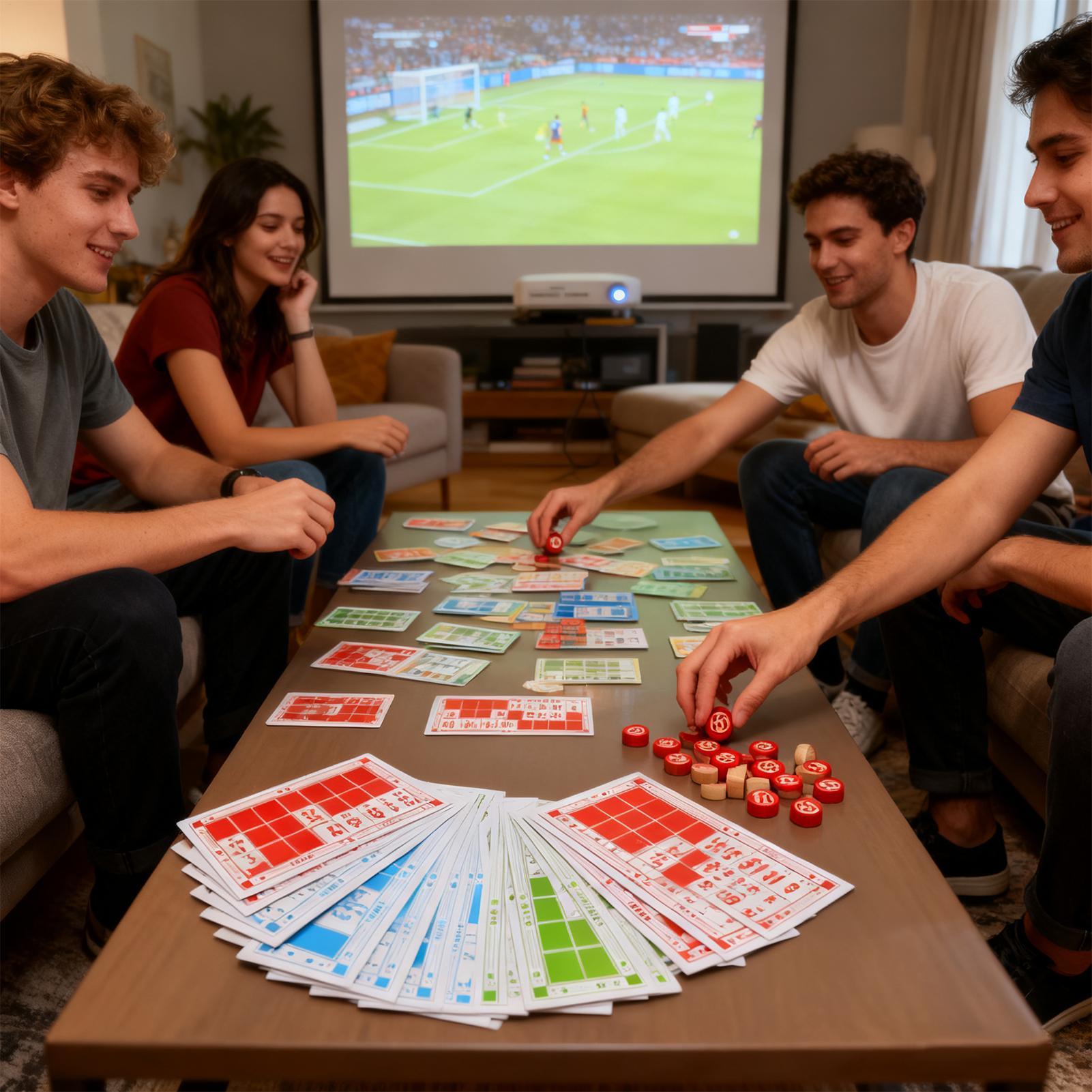 ビンゴセット 面白いヴィンテージ木製おもちゃ 大きな印刷カー - Party Games Large Groups のレビューと価格