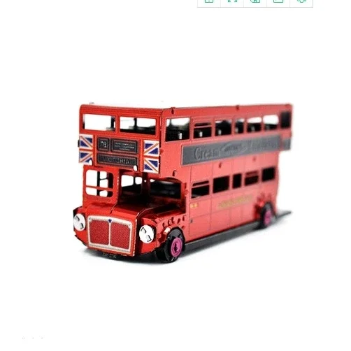 レーザーカットの形をした金属製パズルモデルキット,子供のおも - Party Games Bus のレビューと価格