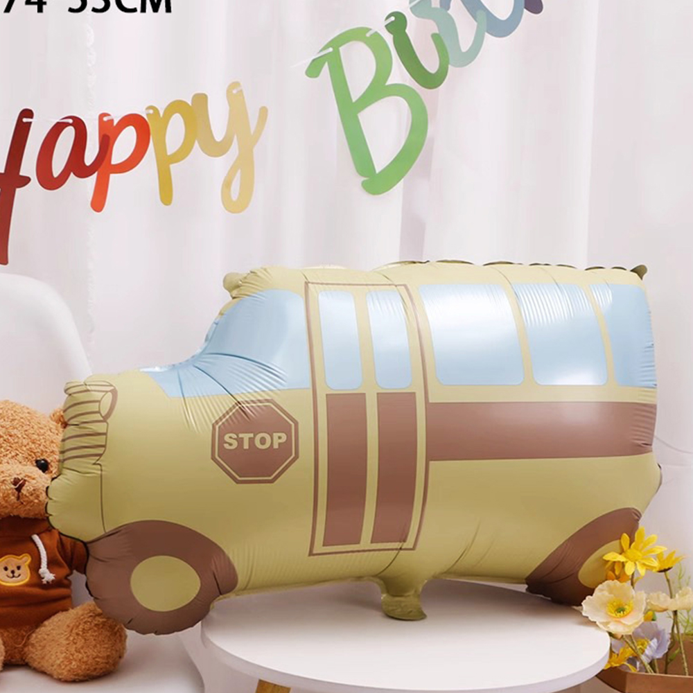 漫画の車のバルーン、消防車、バス、電車のフィルムバルーン、誕 - Party Games Bus のレビューと価格