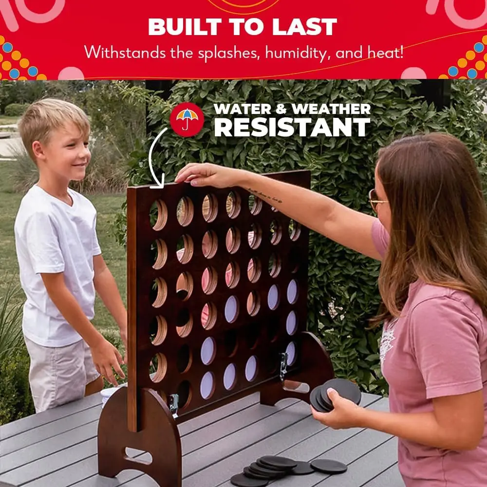 ゲーム - プレミアム版巨大4マスゲーム（全天候型）キャリー - Giant Connect Four のレビューと価格
