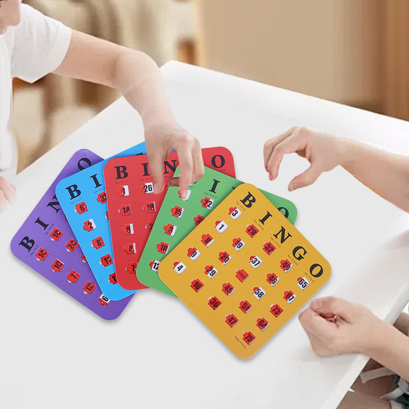 5枚入り 大きな文字のビンゴカード 読みやすい パーティーゲ - Party Games Large Groups のレビューと価格