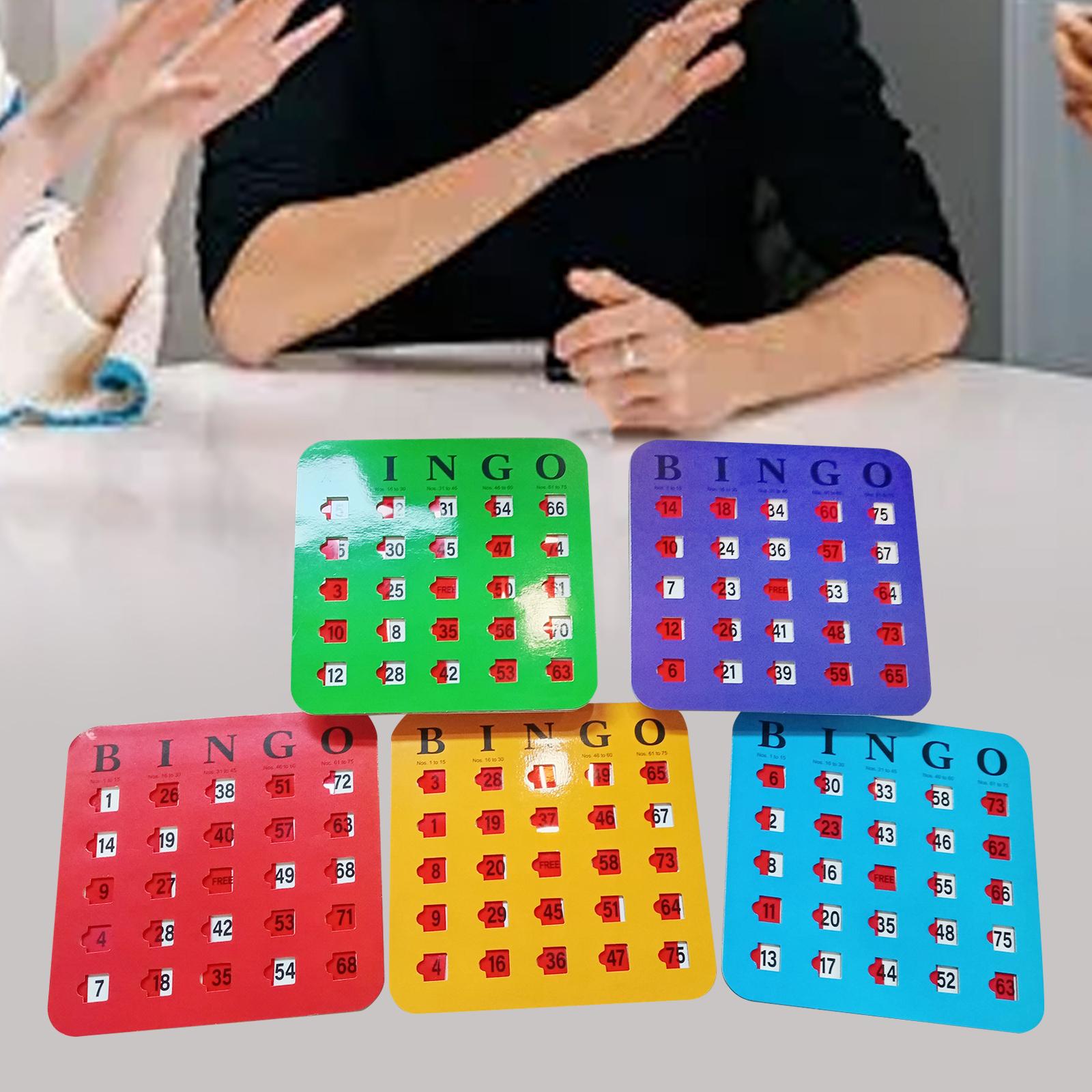5枚入り 大きな文字のビンゴカード 読みやすい パーティーゲ - Party Games Large Groups のレビューと価格