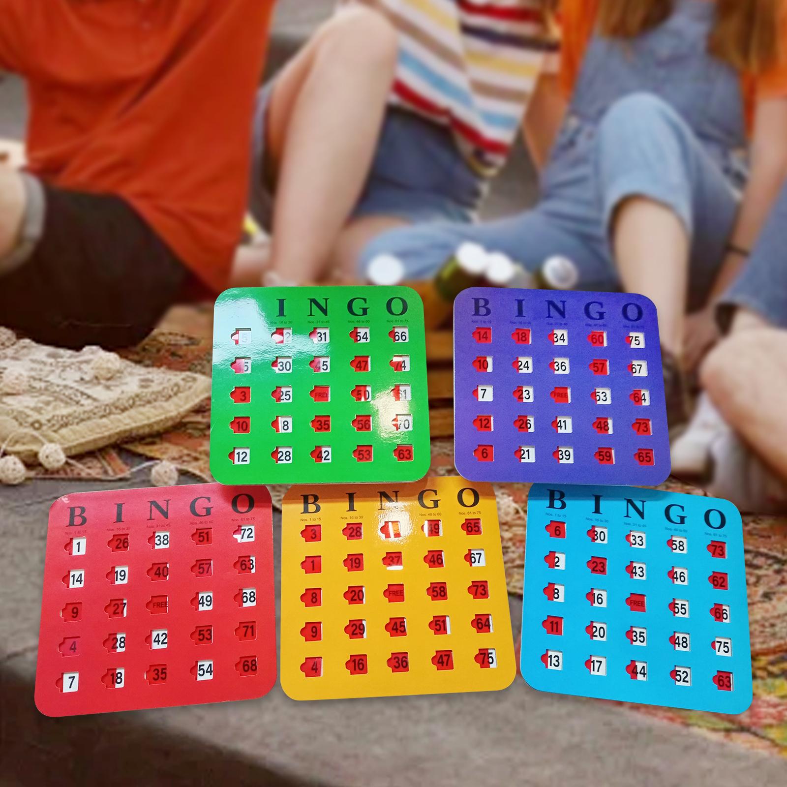 5枚入り 大きな文字のビンゴカード 読みやすい パーティーゲ - Party Games Large Groups のレビューと価格