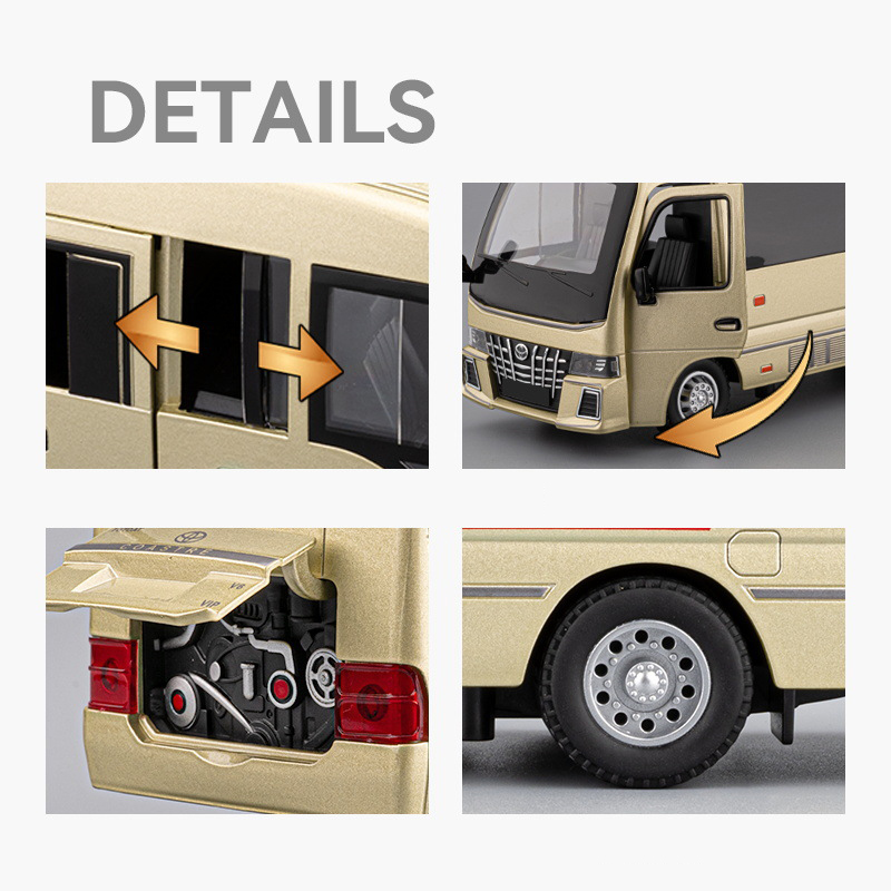 1:33 トヨタ コースター バス 合金製モデルカー おもち - Party Games Bus のレビューと価格