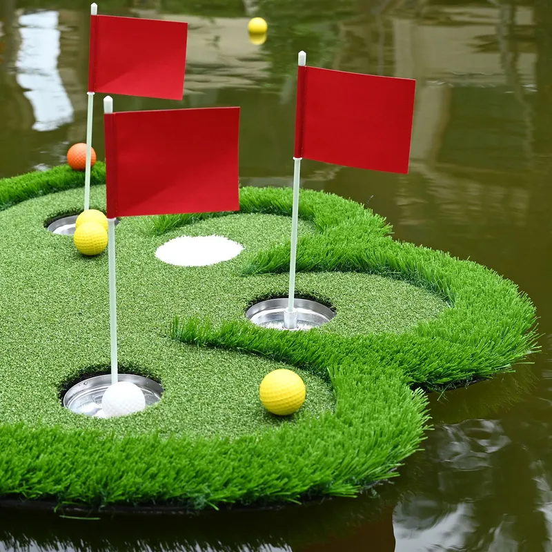 ミニゴルフ用、水に浮くグリーンパッド。クマの爪のデザイン。プ - Party Games Golf のレビューと価格