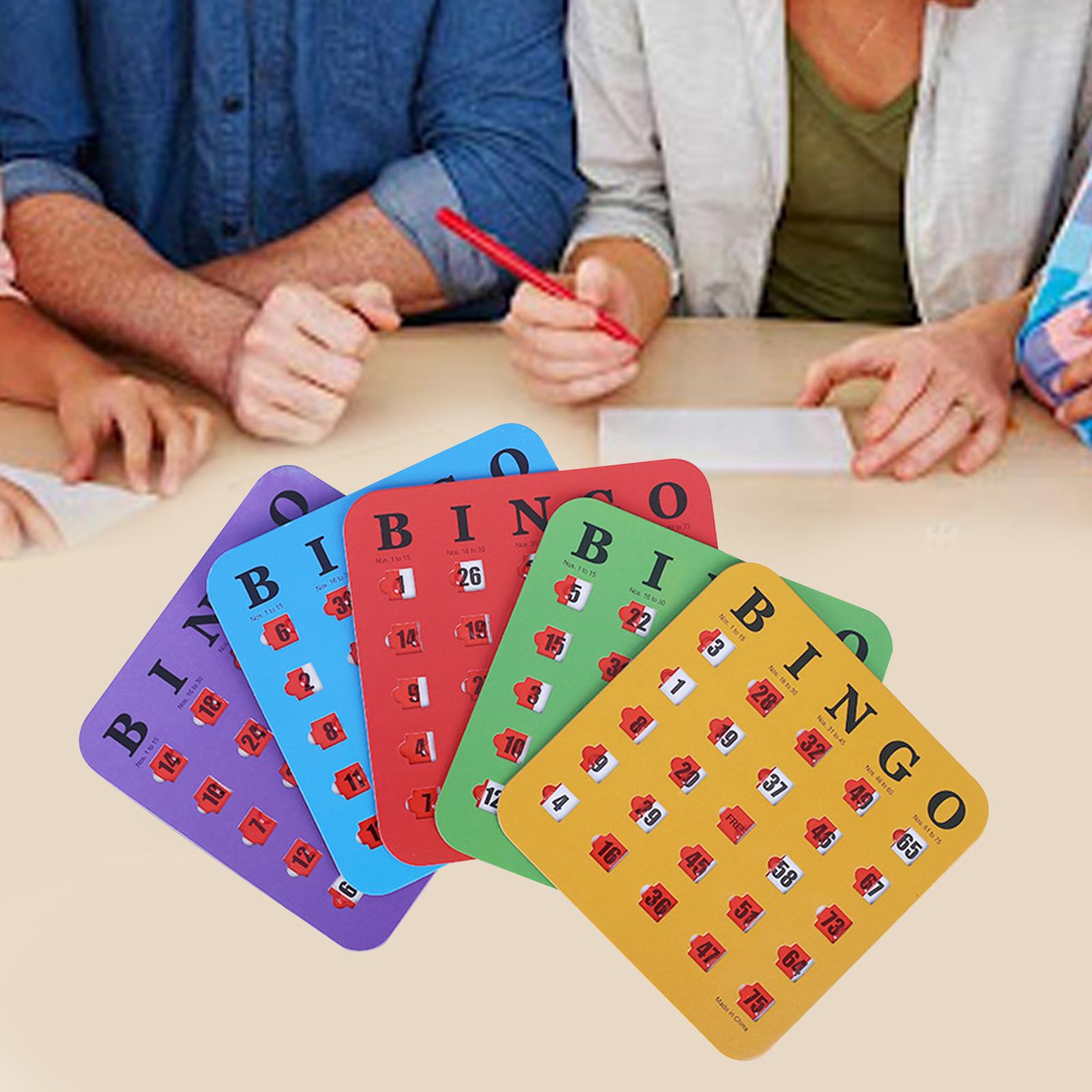 5枚組 大きなプリント ビンゴカード 見やすい パーティーゲ - Party Games Large Groups のレビューと価格