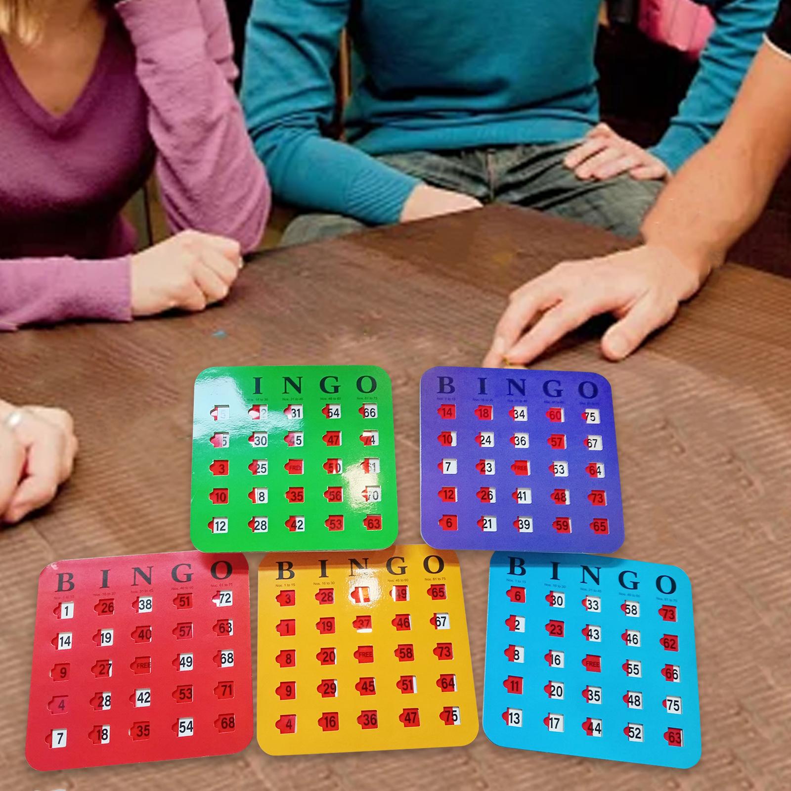 5枚組 大きなプリント ビンゴカード 見やすい パーティーゲ - Party Games Large Groups のレビューと価格